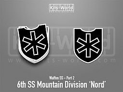 Kitsworld SAV Sticker - Waffen SS - 6th SS Mountain Division 'Nord' 